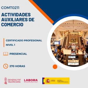 Certificado Profesional de Actividades auxiliares de comercio con Visa de Estudios