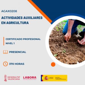 Certificado Profesional de Actividades auxiliares en agricultura con Visa de Estudios