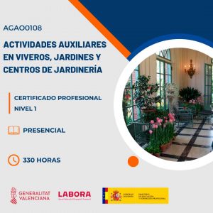 Certificado Profesional de Actividades auxiliares en viveros, jardines y centros de jardinería con Visa de Estudios